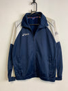 Navy and White Asics Track Jacket Men's Small