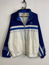 Vintage 90s White and Blue Adidas Windbreaker Men's Large