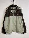 Vintage 90s Brown and Mint Adidas Windbreaker Men's XL