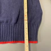 Navy Chaps Quarter Zip Knitwear Womens XL