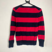 Pink Navy Tommy Hilfiger Knit Jumper Womens Small