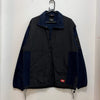 Grey and Navy Dickies Fleece Jacket Men's Medium