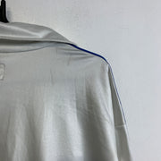 00s White and Blue Adidas Track Jacket Men's XL