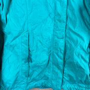 Cyan North Face Raincoat Women's Medium