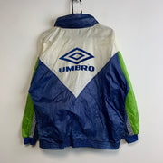 Blue Green White Umbro Windbreaker Men's Large