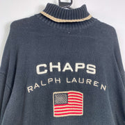 Vintage Chaps Ralph Lauren Turtleneck Sweater Knit Jumper XL