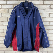 Vintage 90s Navy and Red Umbro Coach Jacket Men's XL