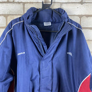 Vintage 90s Navy and Red Umbro Coach Jacket Men's XL