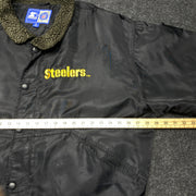 Black Steelers NFL Jacket Men's XL