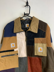 Reworked Multicolour Carhartt Workwear Patchwork Men's Large