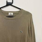 Khaki Green Lacoste Jumper Women's Medium