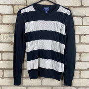 Black and White Chaps Knitwear Sweater Women's Small