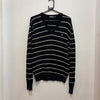 Vintage Black and White Polo Ralph Lauren Knitwear Jumper Women's Medium