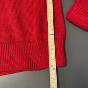 Red Chaps Quarter Zip Patterned Winter Knitwear
