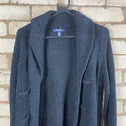 Black Chaps Knitwear Cardigan Men's Small