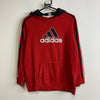 Red Adidas Hoodie Women's Medium