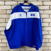 Blue and White Windbreaker Men's XXL