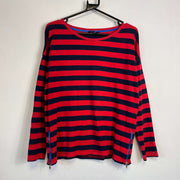 Red Navy Striped Tommy Hilfiger Womens Medium