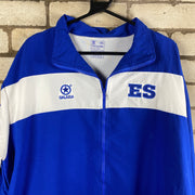 Blue and White Windbreaker Men's XXL