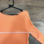 Orange Chaps Cable Knit Sweater Women's Small