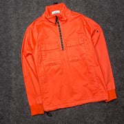 Men's Orange Stone Island Over Head Jacket Men's Medium