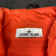 Men's Orange Stone Island Over Head Jacket Men's Medium