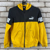 Black and Yellow Puma zip up Hoodie Youth's Medium