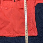 Men's Orange Stone Island Over Head Jacket Men's Medium