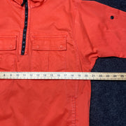 Men's Orange Stone Island Over Head Jacket Men's Medium