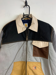 Reworked Multicolour Carhartt Workwear Jacket Men's Medium