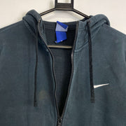 Navy Nike Full Zip Hoodie Medium