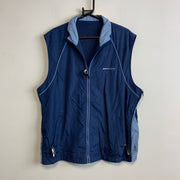 Navy Windbreaker Vest Men's Medium