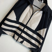 Black and White Adidas Windbreaker Women's Large