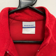 Red Reebok Fleece Jacket Women's Small