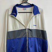 White and Blue Lotto Track Jacket Men's Large