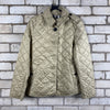 Beige Burberry Quilted Jacket Women's Medium