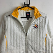 White NFL Steelers Jacket Women's Medium