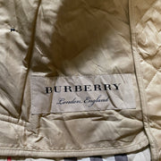 Beige Burberry Quilted Jacket Women's Medium