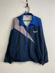 Navy and White Reebok Windbreaker Men's XL