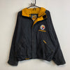 Black Steelers Bomber Jacket Men's Large