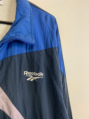 Navy and White Reebok Windbreaker Men's XL