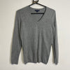Grey Tommy Hilfiger V-Neck Knitwear Womens XS
