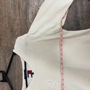 White Tommy Hilfiger Distress Knitwear Sweater Men's Small