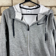 Grey Nike zip up Hoodie Men's Medium