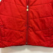 00s Red Nike Quilted Gilet Youth's Large