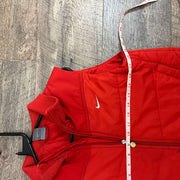 00s Red Nike Quilted Gilet Youth's Large