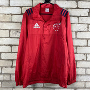 Red Adidas Quarter zip Windbreaker Men's Medium