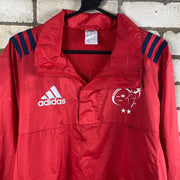 Red Adidas Quarter zip Windbreaker Men's Medium