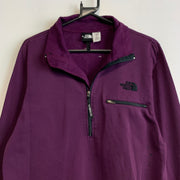 Purple North Face Quarter zip Men's Medium