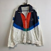 White Navy Red Sergio Tacchini Windbreaker Men's Large